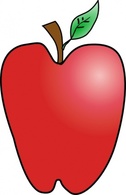 Cartoon Apple clip art