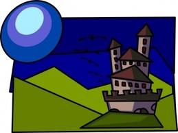 Cartoon - Cartoon Castle clip art 