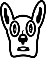 Cartoon - Cartoon Dog Face clip art 