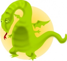 Cartoon - Cartoon Dragon clip art 