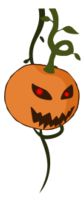 Cartoon jack-o'-lantern pumpkin