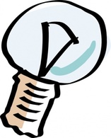 Cartoon - Cartoon Light Bulb clip art 