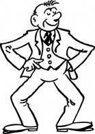 Cartoon - Cartoon Man clip art 