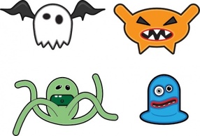 Cartoon - Cartoon Monsters clip art 