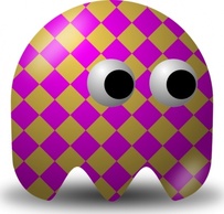 Technology - Cartoon Pacman Game Ghost Squared Baddie Pcman 