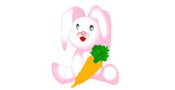 Cartoon rabit free vector