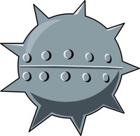 Cartoon Sea Mine clip art