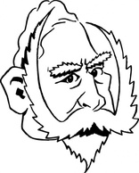Cartoon - Cartoony Kaiser Wilhelm clip art 