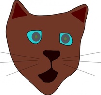 Human - Cat Face clip art 