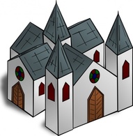Maps - Cathedral clip art 