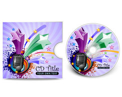 Backgrounds - CD cover presentation template 