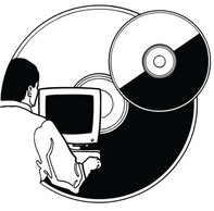 Cdrom and dvdrom vector 1 