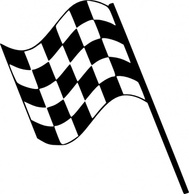 Signs & Symbols - Checkered Flag clip art 