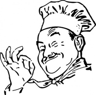 Human - Chef Says Okay clip art 