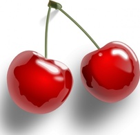 Flowers & Trees - Cherries clip art 