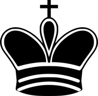 Sports - Chess King Piece clip art 