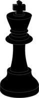 Sports - Chess Piece Black King clip art 