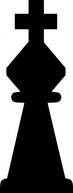 Sports - Chess Set King Black clip art 