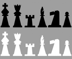 Chess Set Pieces clip art