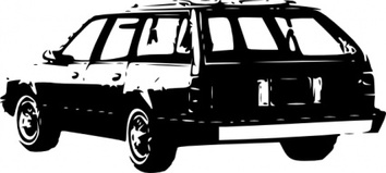 Transportation - Chevrolet Celebrity Wagon clip art 