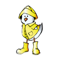 Chick with Raincoat Preview