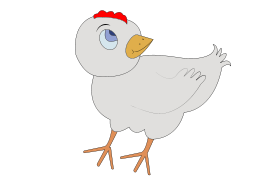 Chicken 001 Figure Color