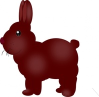 Food - Chocolate Bunny clip art 