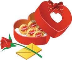 Food - Chocolate rose and love mail 