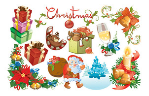 Christmas Design Elements Vector Preview