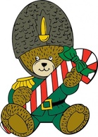 Holiday & Seasonal - Christmas Guard Bear clip art 