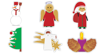 Christmas heroes free vector Preview