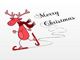 Cartoon - Christmas Reindeer 