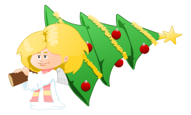 Christmas Tree Carrying Angel Preview