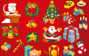 Christmas Vector Art Elements Preview