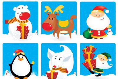 Christmas Vector Banners Preview