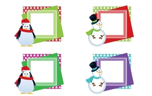 Holiday & Seasonal - Christmas Vector Frames 