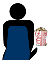Cinema 2 Person with Popcorn Preview