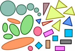 Shapes - Circles Ellipses Triangles Squares Rectangles Shapes clip art 