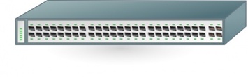Technology - Cisco Network Ethernet Gigabit Switch clip art 