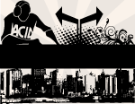 City Skyline Vector Poster 