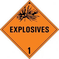 Class 1 Danger Sign clip art