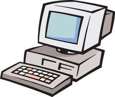 Technology - Classic dekstop computer vector 