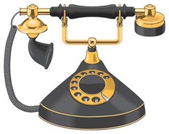 Technology - Classic phone vector 