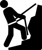 Climber Rappelling clip art Preview