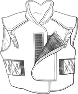 Clothing Vest clip art Preview