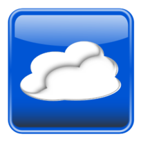 Elements - Cloud computing button glossy. Nube computo brilloso. 