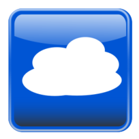 Cloud computing button. Nube computo Preview