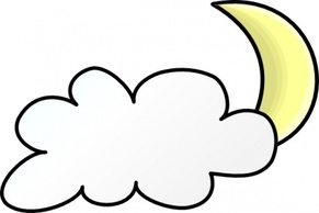 Cloudy clip art 