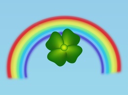 Nature - Clover And Rainbow 