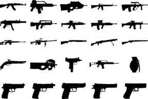 Military - Clue Guns Pack clip art 